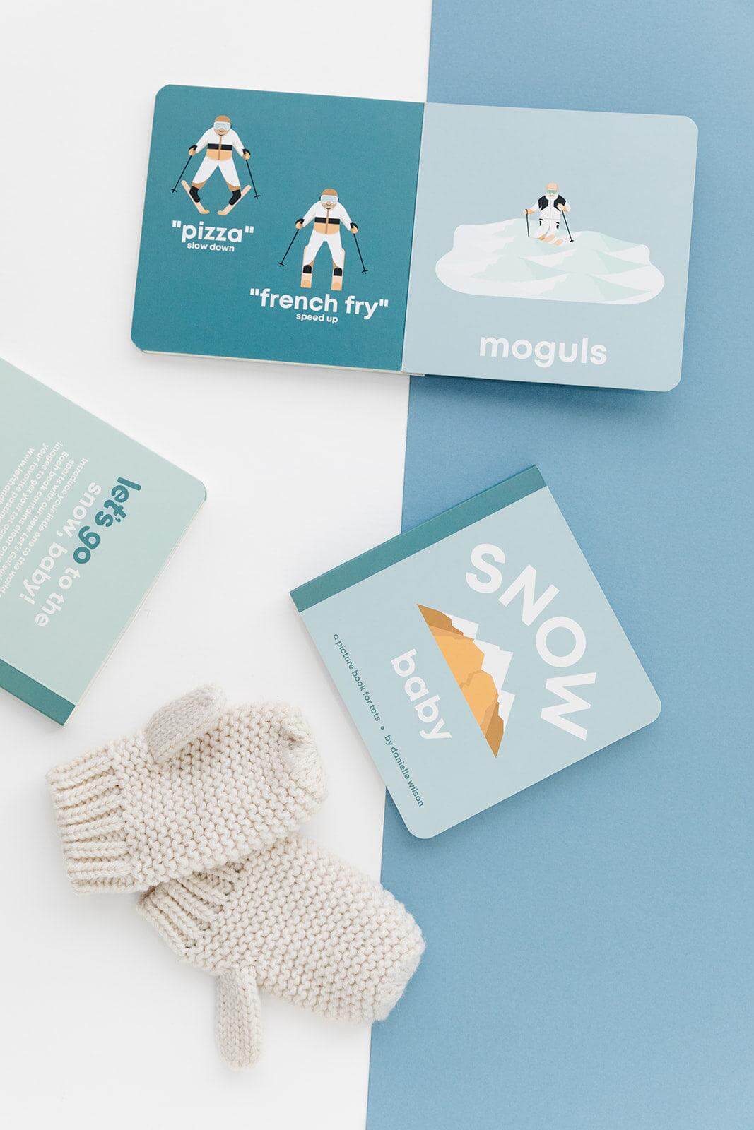 snowboarding baby book, baby snow book, winter sports baby book, baby ski book, toddler snowboard book, sports book for toddlers, sports book for babies, baby board book skiing, modern baby books, cute board books, baby shower gift, nursery decor, baby mountain book  Edit alt text