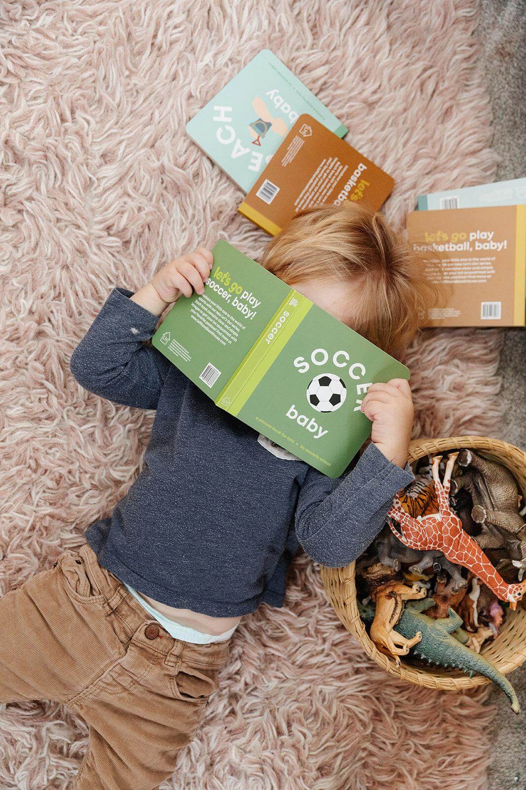 Soccer baby book, baby soccer book, sports book for toddlers, sports book for babies, baby board book soccer, modern baby books, cute board books